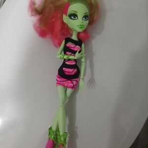Monster High Doll with Pink and Green Style